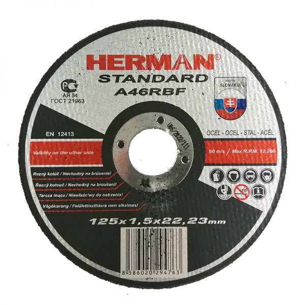 HERMAN vágókorong 125x1,5 1