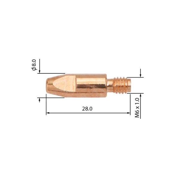 SYRIUS áramátadó M6x28 1,2 CuCrZr 1