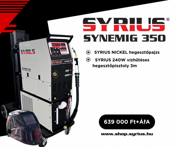 SYRIUS SYNEMIG 350 vízhűtéssel 1