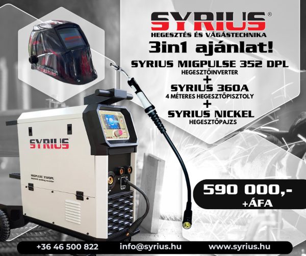 SYRIUS MIGPULSE 352DPL inverter (akciós) 1