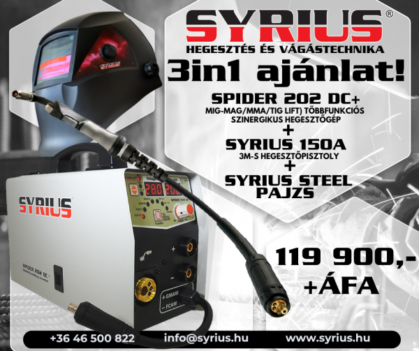 SYRIUS SPIDER 202 DC+ AKCIÓS 1