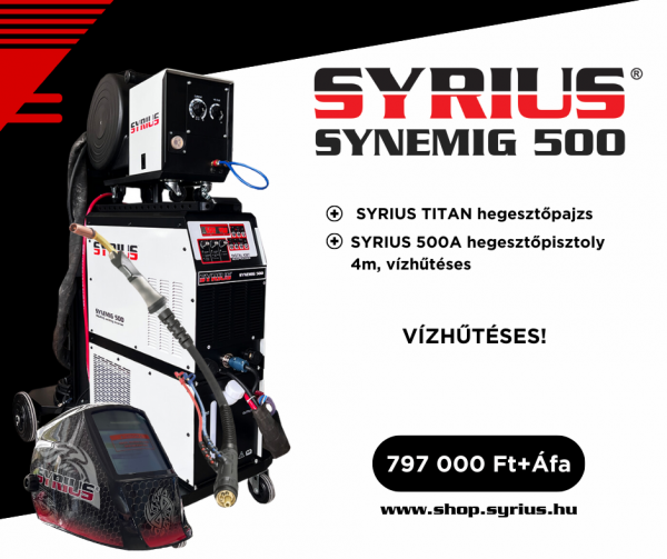 SYRIUS SYNEMIG 500 inverteres hegesztő 1