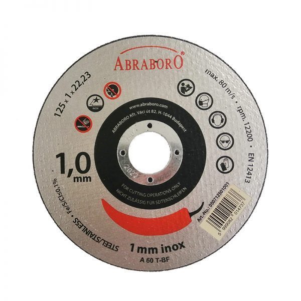 CHILI vágókorong 125x1mm inox 1