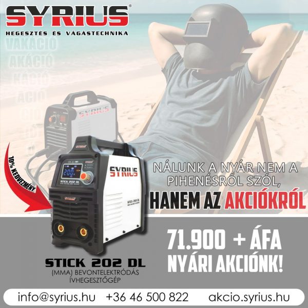 SYRIUS STICK 202 DL hegesztőinverter 1