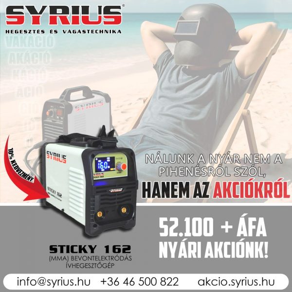 SYRIUS STICKY 162 hegesztőinverter 1