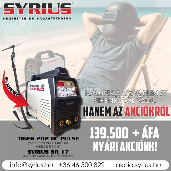 SYRIUS TIGER 202 DC PULSE AKCIÓS 1