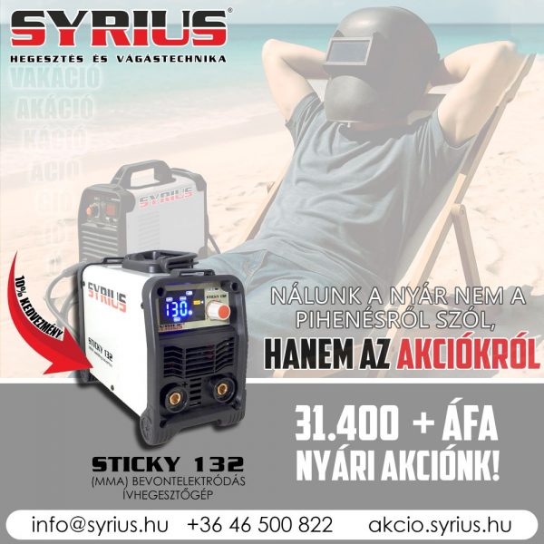 SYRIUS STICKY 132 hegesztőinverter 1