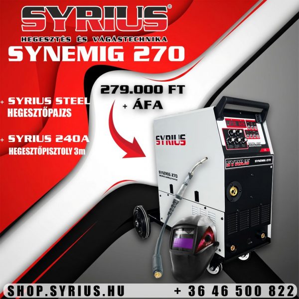 SYRIUS SYNEMIG 270 hegesztőgép AKCIÓS 1